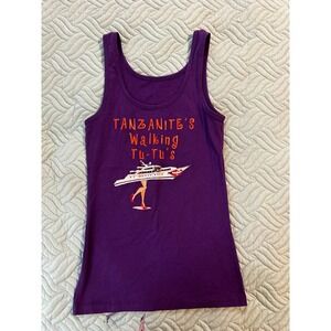 Humane Society Broward County Walk For The Animals Purple Graphic Tank Top Med